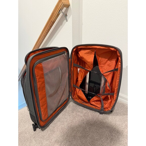 Ebags Mother Lode Convertible Carry-On Suitcase Expandable Wheels Graphite Gray
